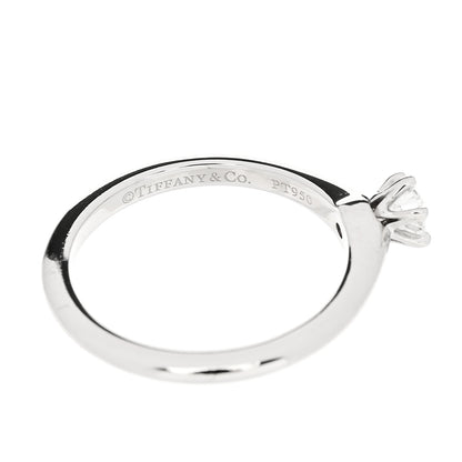 Tiffany Platinum Diamond .21ct Solitaire Engagement Ring 52 6 5 of 7