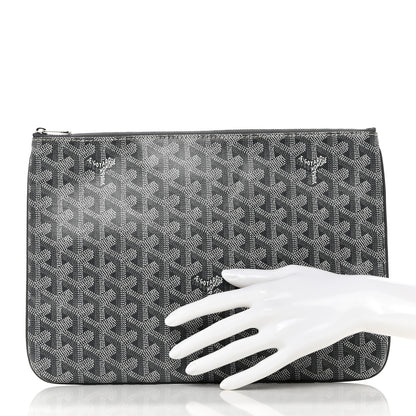Goyard Goyardine Senat Pochette MM Grey 2 of 6