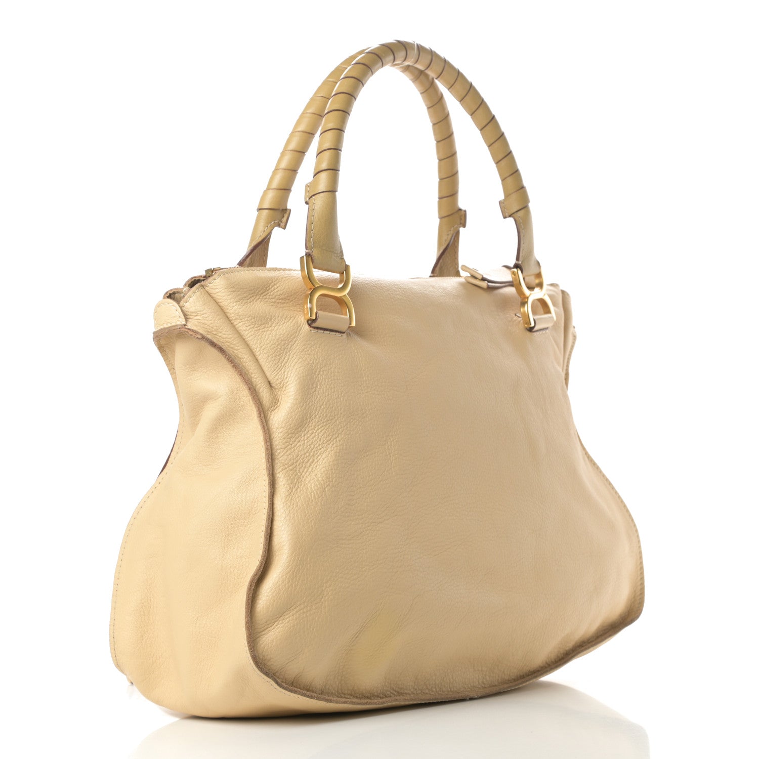 Chloe Calfskin Large Marcie Satchel Light Tan 3 of 17