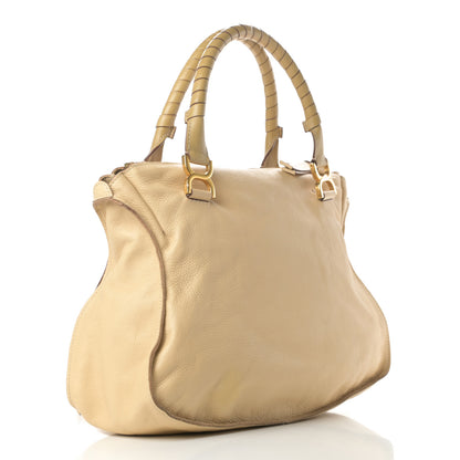 Chloe Calfskin Large Marcie Satchel Light Tan 3 of 17