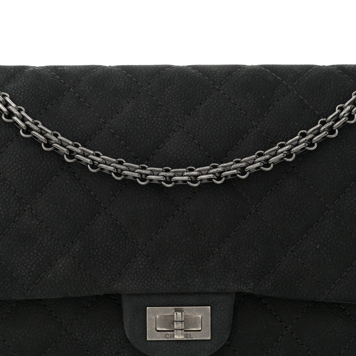 Chanel Iridescent Caviar Quilted 2.55 Reissue 226 Flap Black 8 of 11
