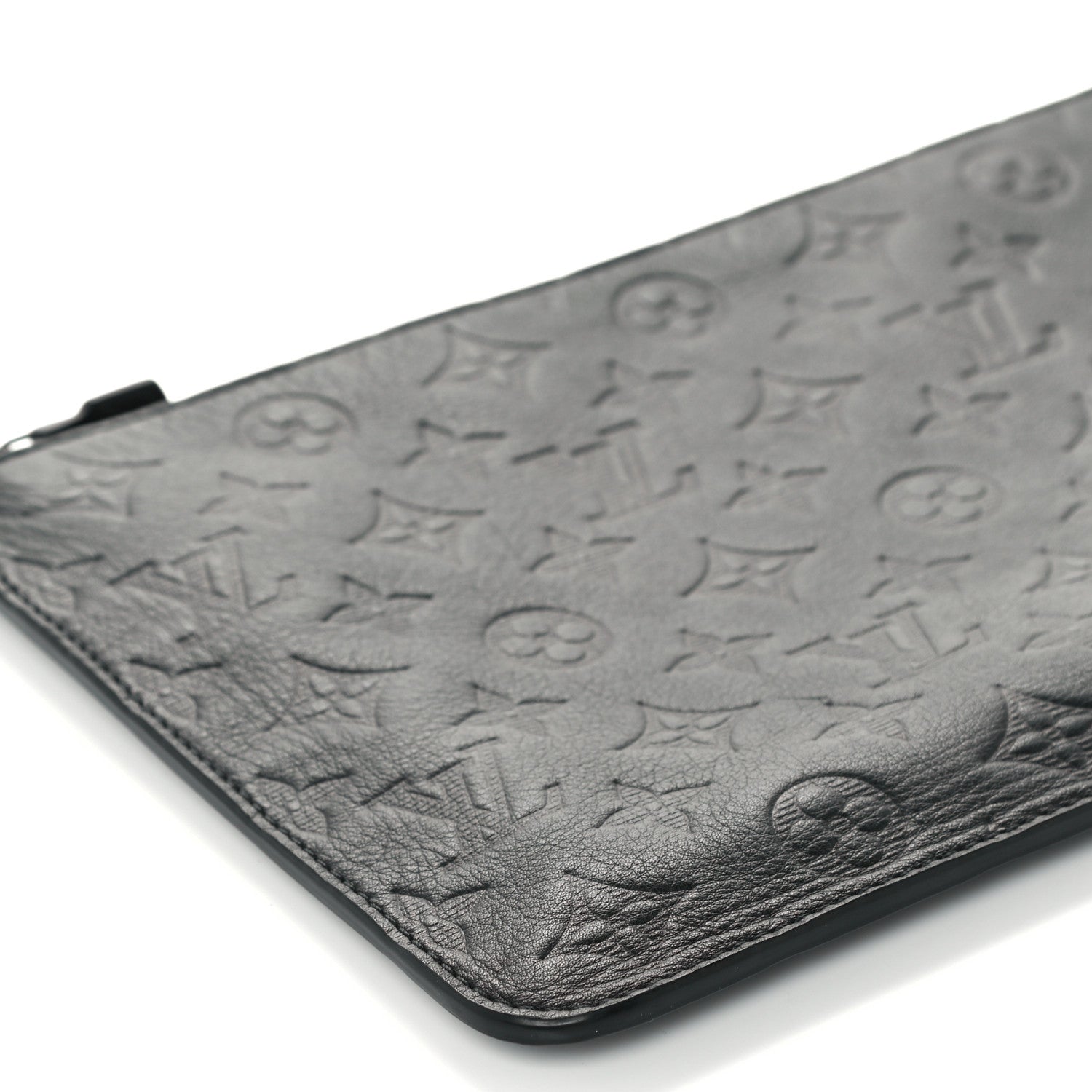 Louis Vuitton Calfskin Monogram Shadow Pochette Black 8 of 10