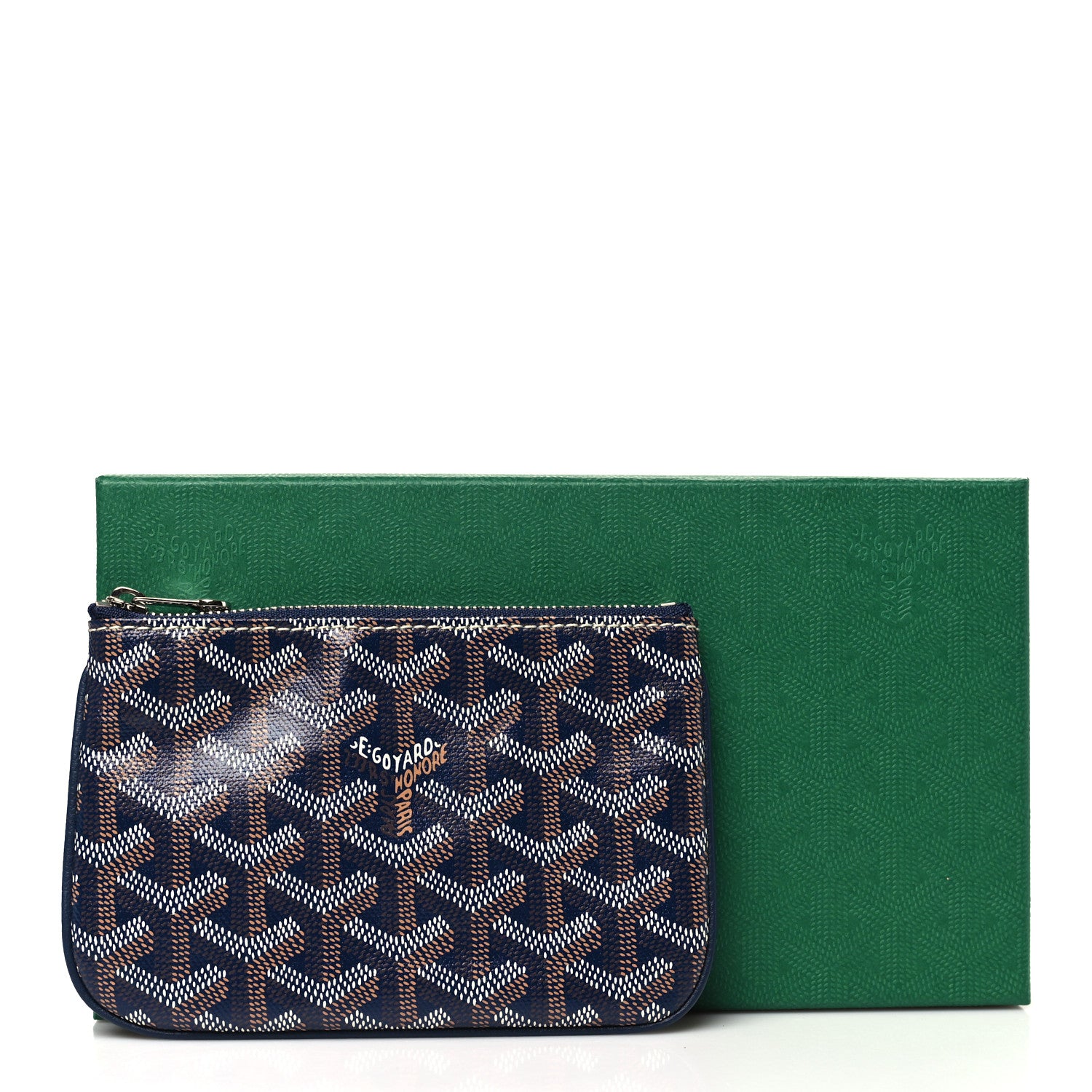 Goyard Goyardine Mini Senat Pochette Navy 8 of 8