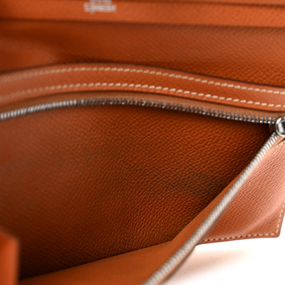 Hermes Epsom Bearn Gusset Wallet Gold 9 of 11