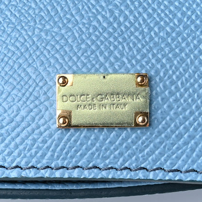 Dolce & Gabbana Dauphine Calfskin Medium Miss Sicily Satchel Light Blue 7 of 11