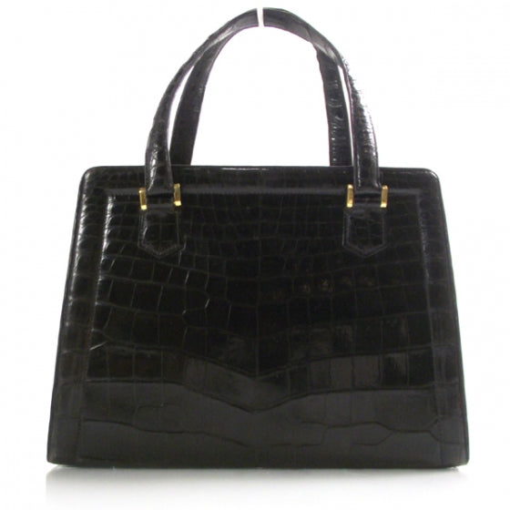 Vintage Porosus Crocodile Pullman Black