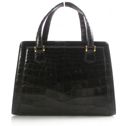 Hermes Vintage Porosus Crocodile Pullman Black 1 of 9
