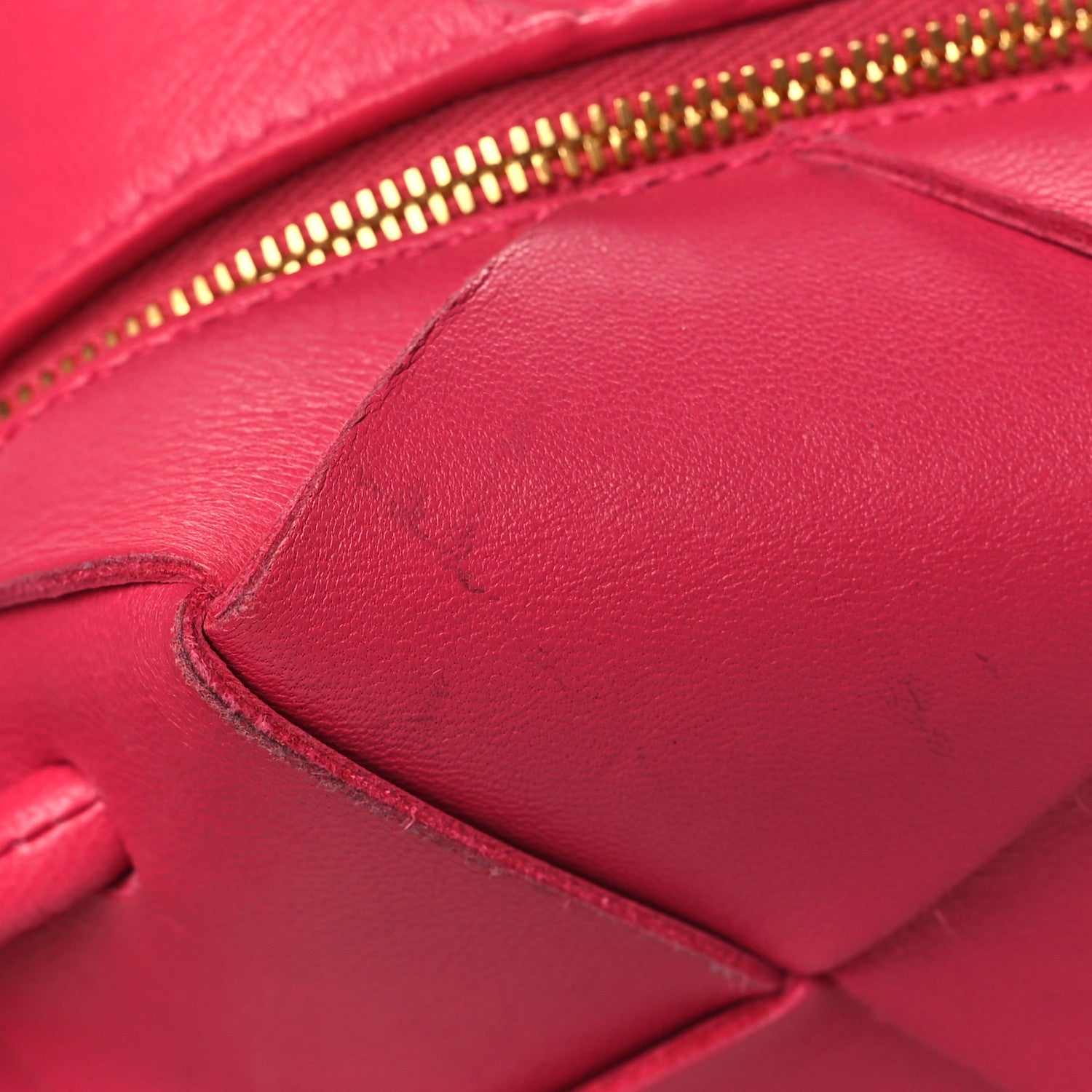Bottega Veneta Lambskin Maxi Intrecciato Mini Cassette Camera Bag Cranberry 9 of 9