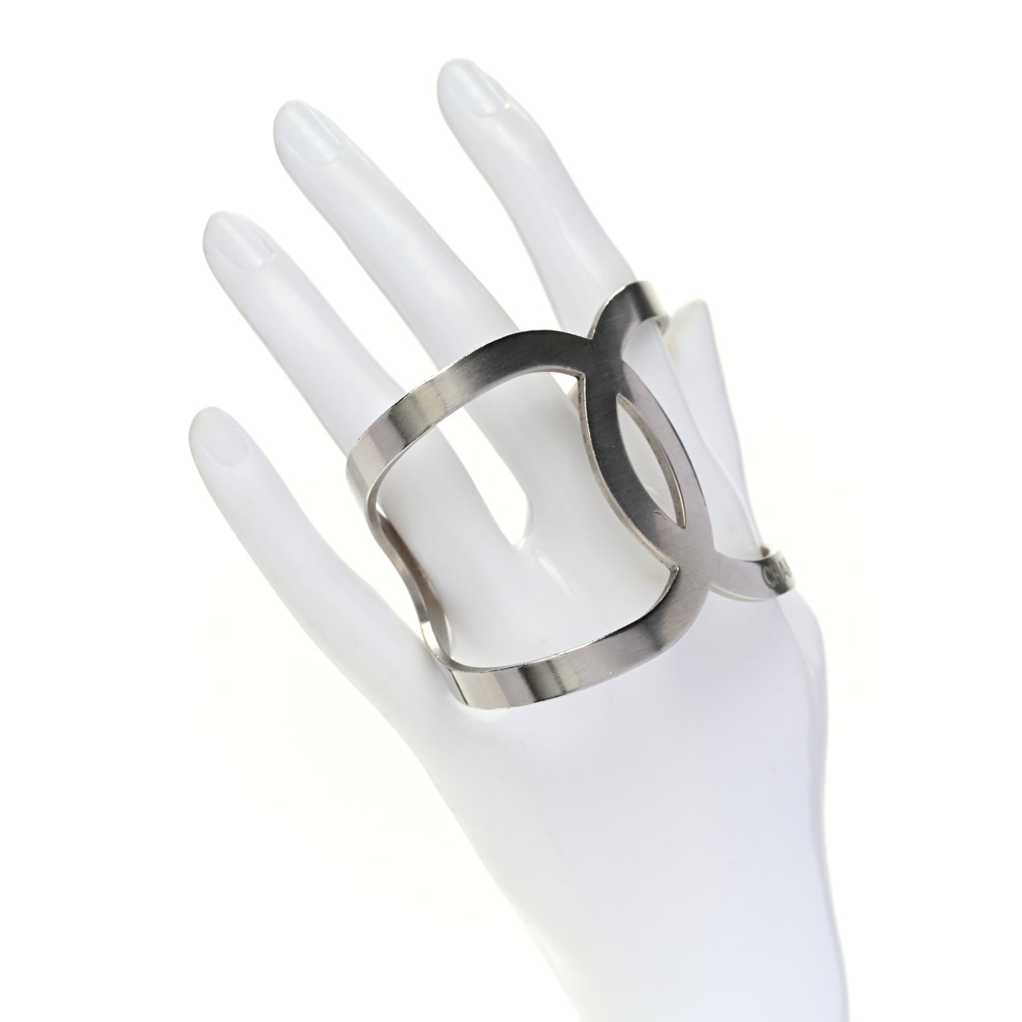 Metal CC Cuff Silver