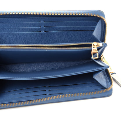Louis Vuitton Empreinte Zippy Wallet Denim Creme 5 of 8