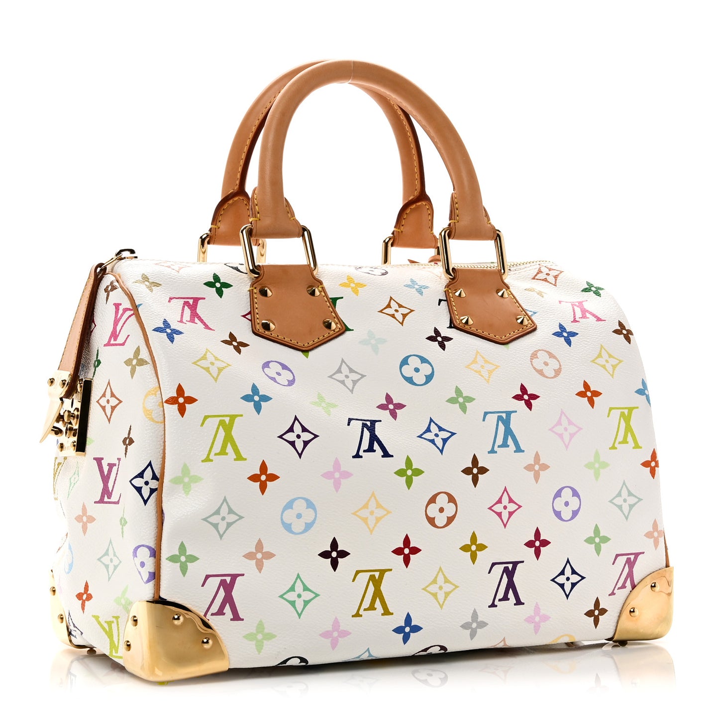 Monogram Multicolor Speedy 30 White