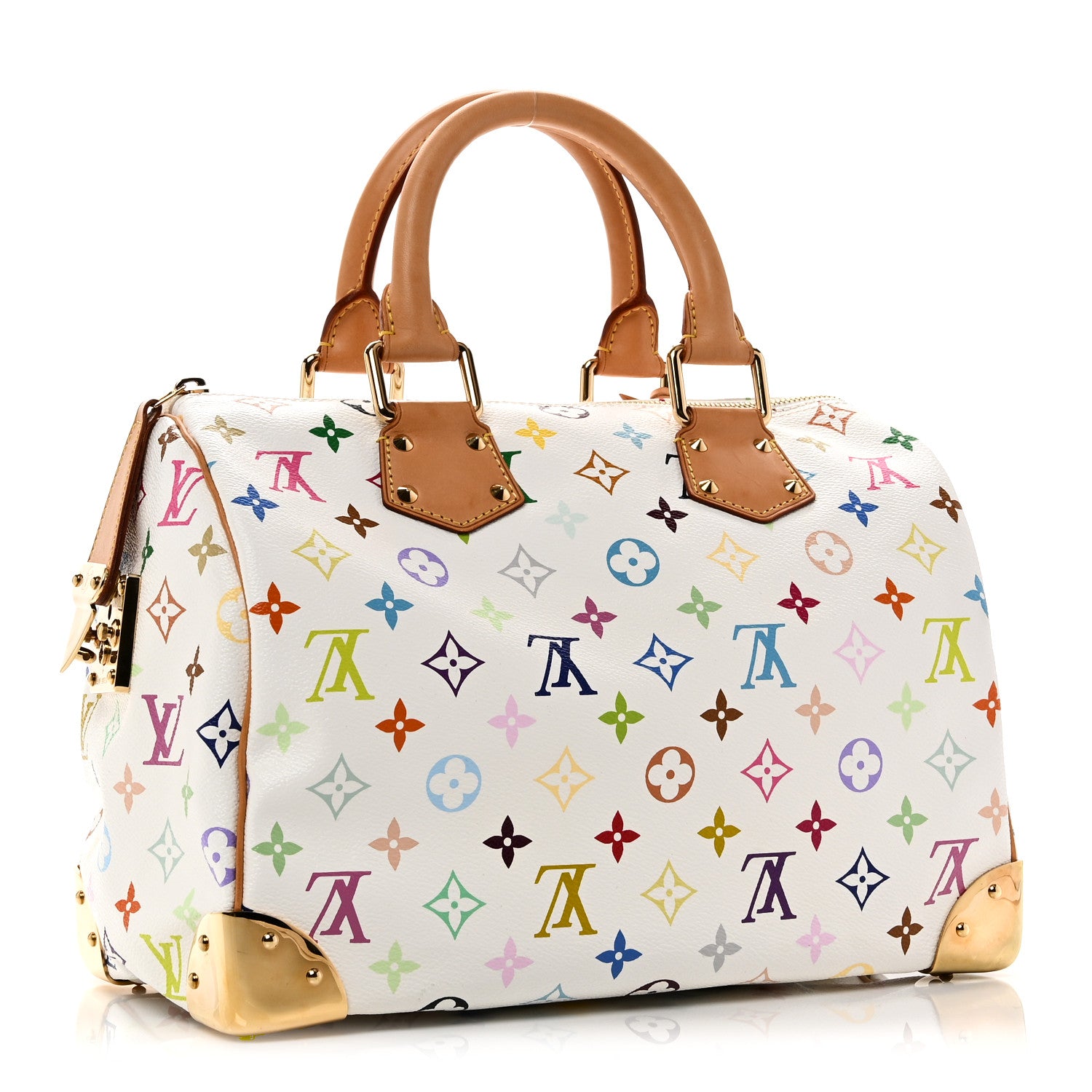 Louis Vuitton Monogram Multicolor Speedy 30 White 2 of 8