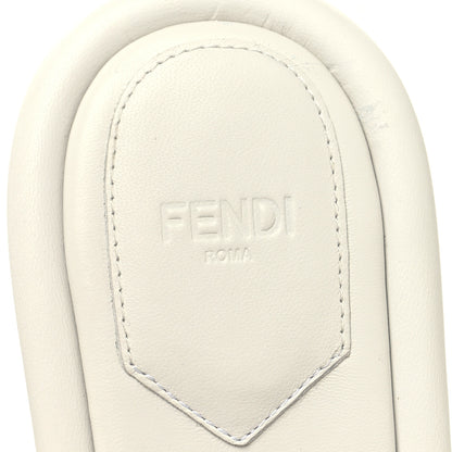 Fendi Nappa Baguette 60mm Slide Sandals 36 White 7 of 8