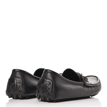 Gucci Calfskin Horsebit Web Driver Loafers 36.5 Black 4 of 8