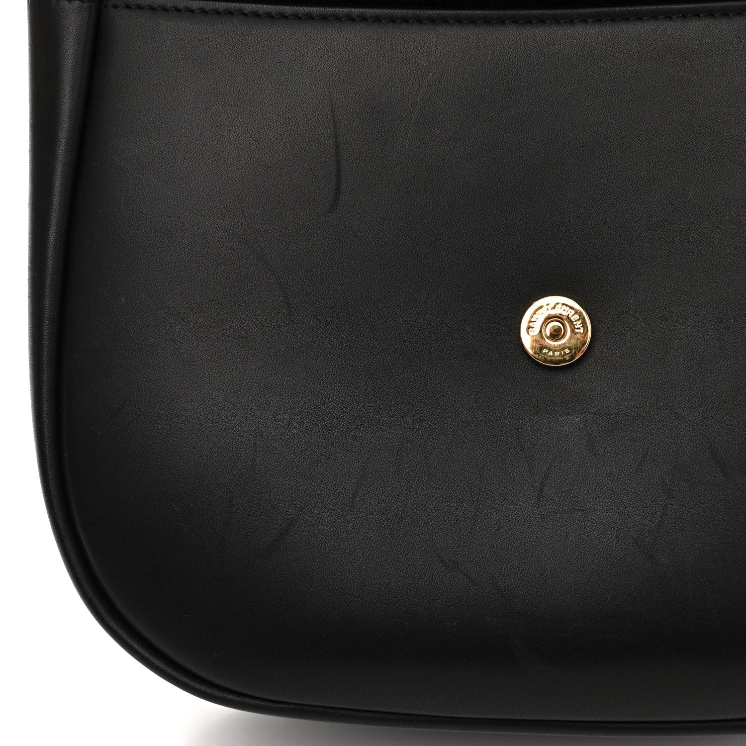 Saint Laurent Pony Hair Calfskin Leopard Print Monogram Medium Kaia Satchel Black 11 of 14