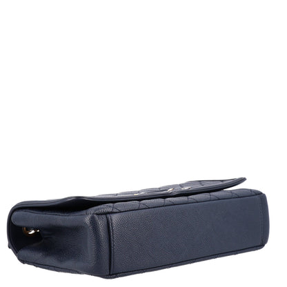 Chanel Caviar Quilted Medium CC Filigree Flap Navy 4 of 10