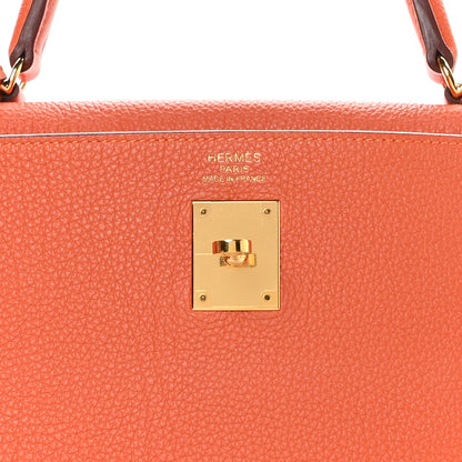 Hermes Togo Kelly Retourne 35 Orange 7 of 11