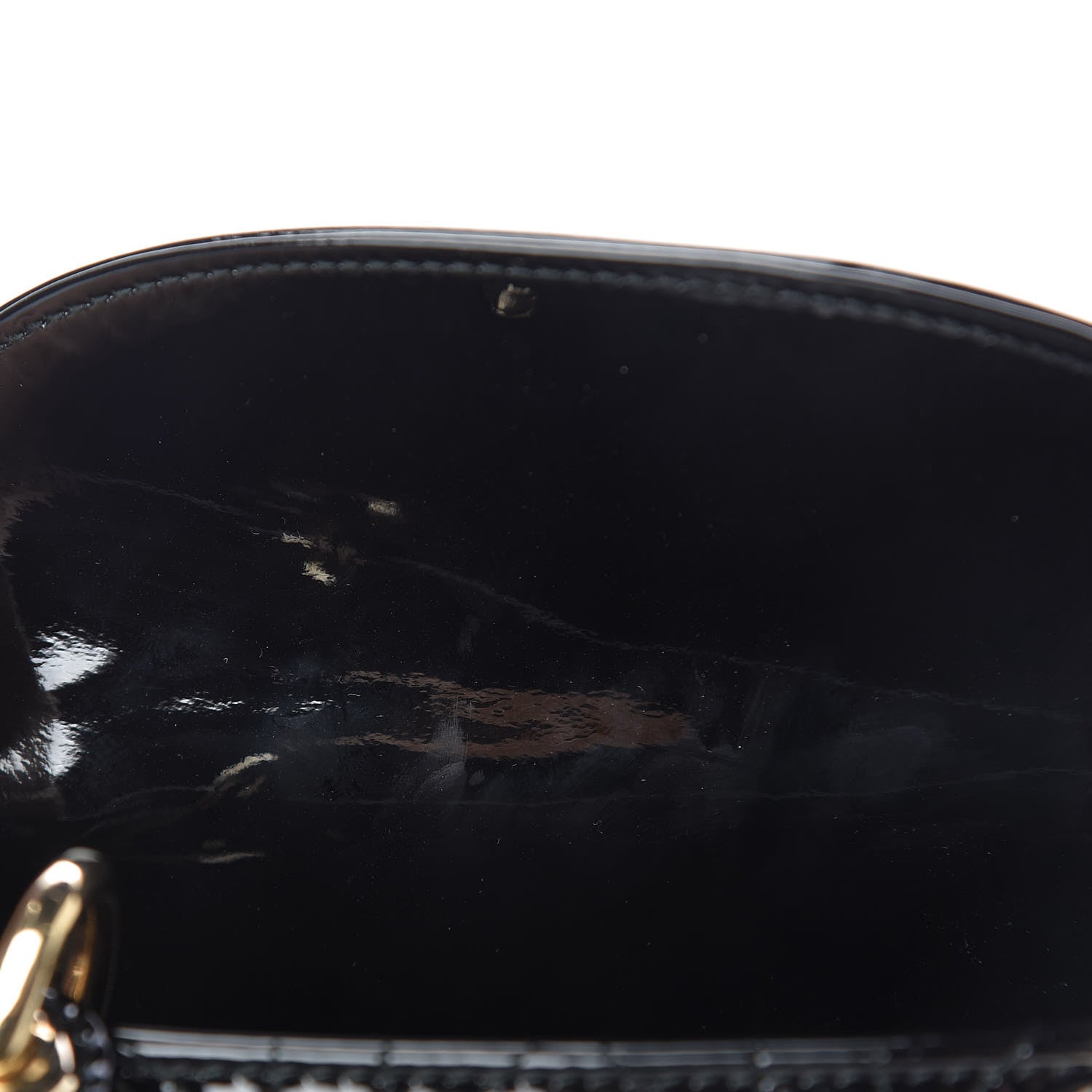 Christian Dior Patent Cannage Mini Lady Dior Black 9 of 16