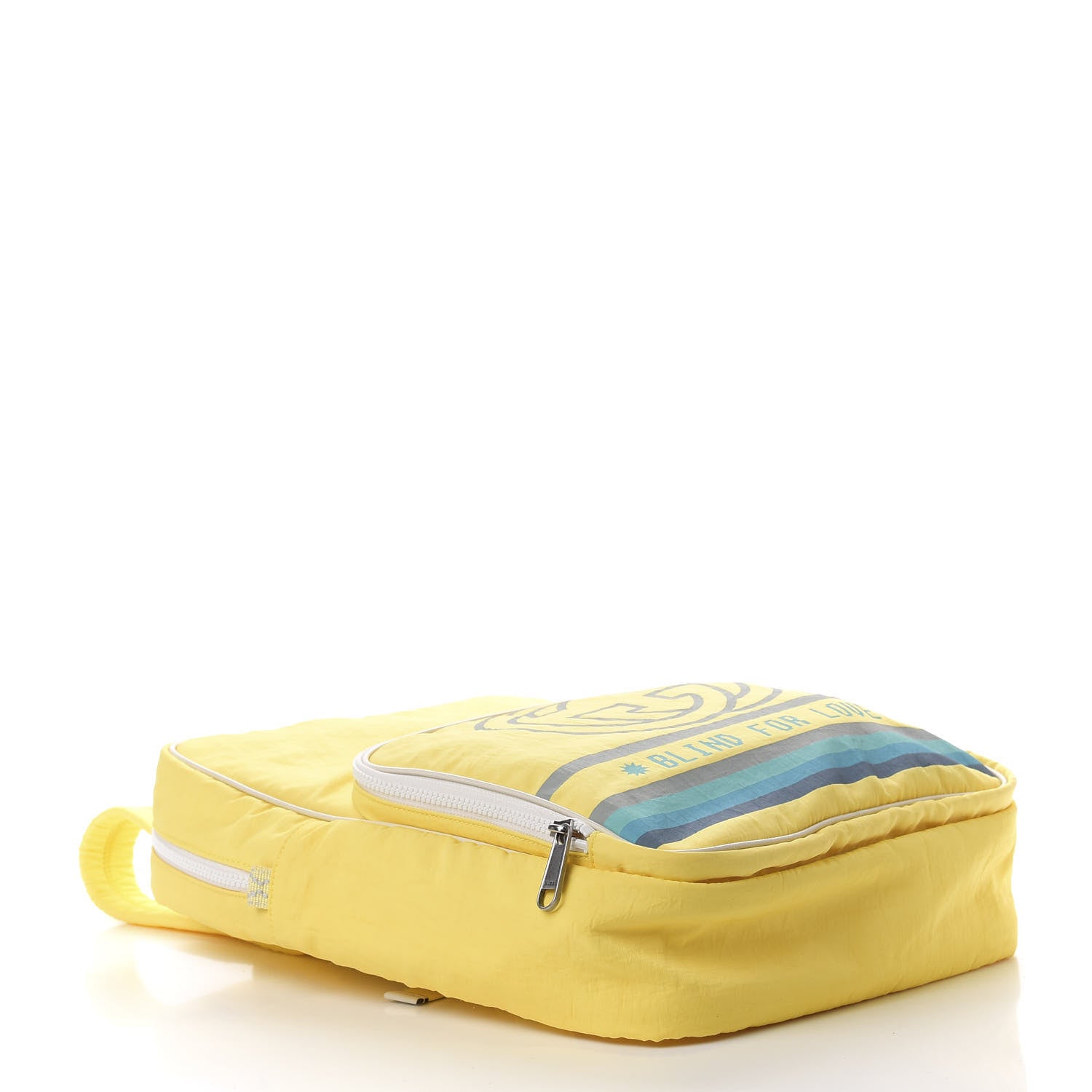 Gucci Nylon Twill Blind For Love Backpack Yellow 3 of 8
