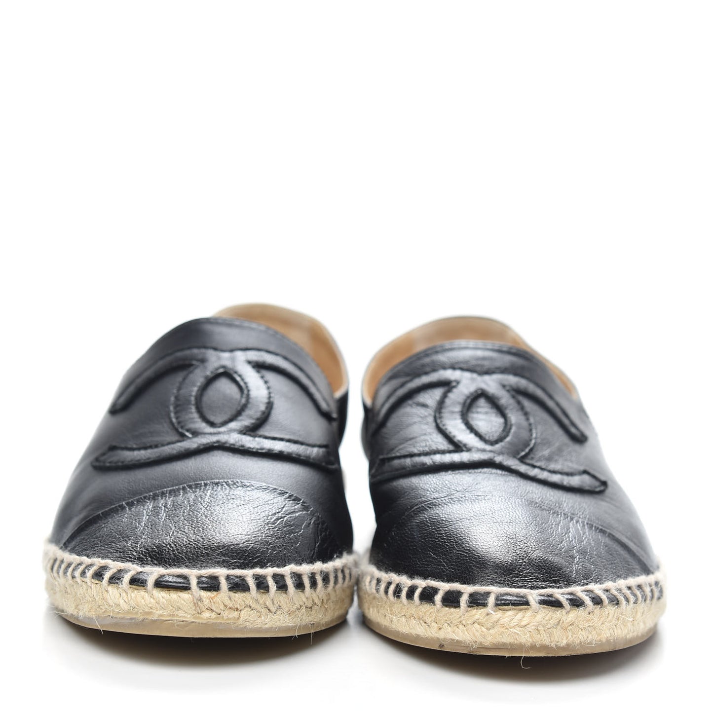 Lambskin CC Espadrilles 41 Black