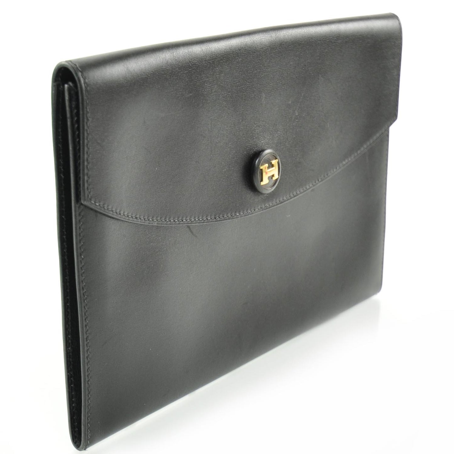 Box Leather Pochette Rio Black