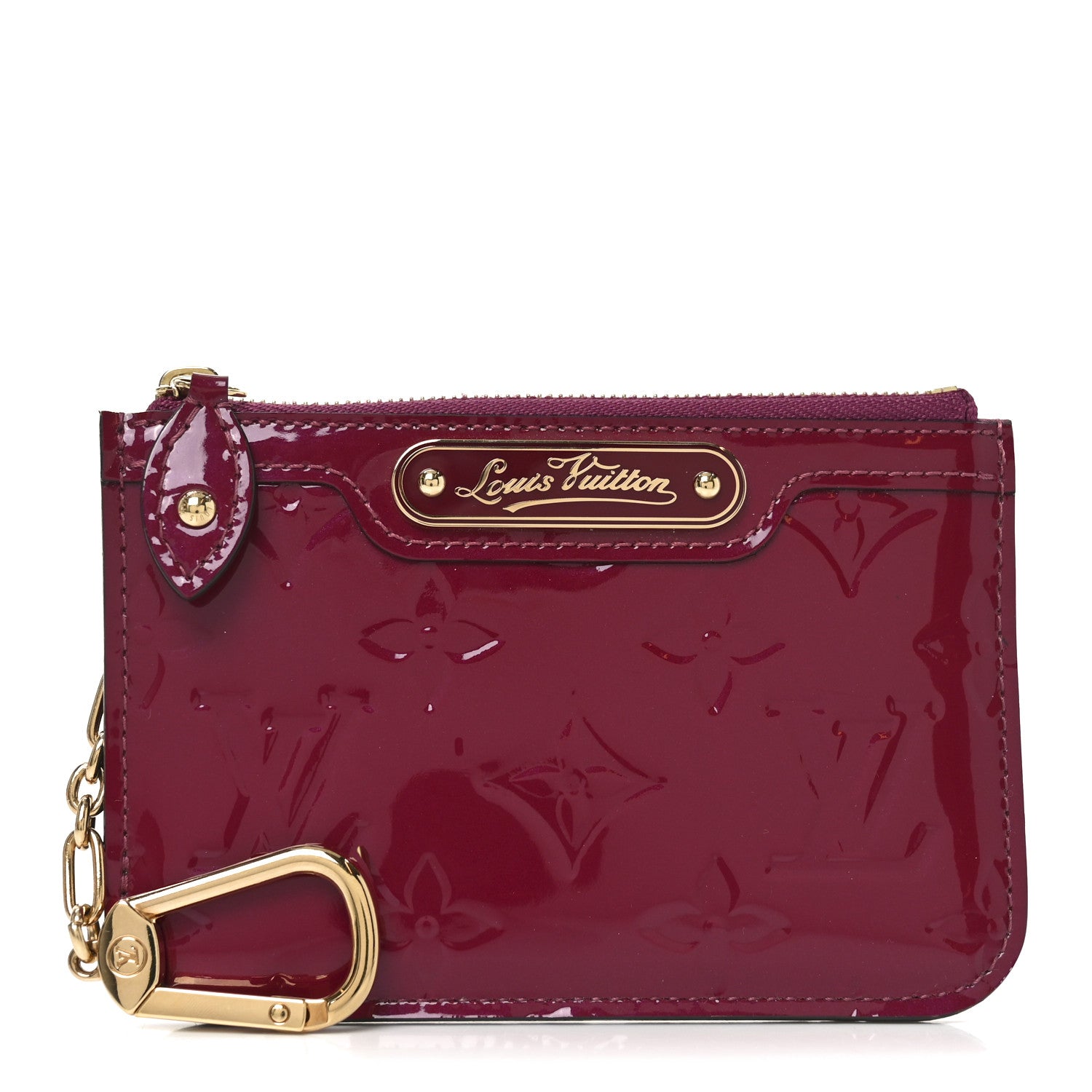 Louis Vuitton Vernis Key Pouch Magenta 2 of 12