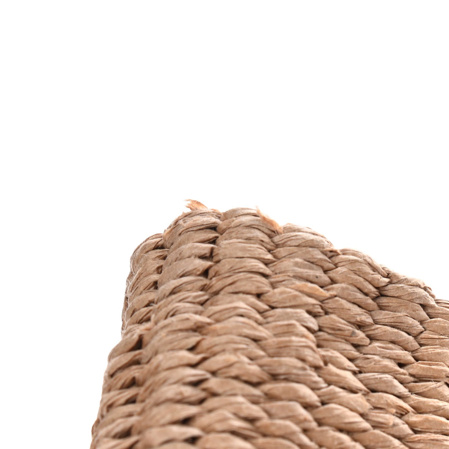 Raffia Medium Woody Tote White