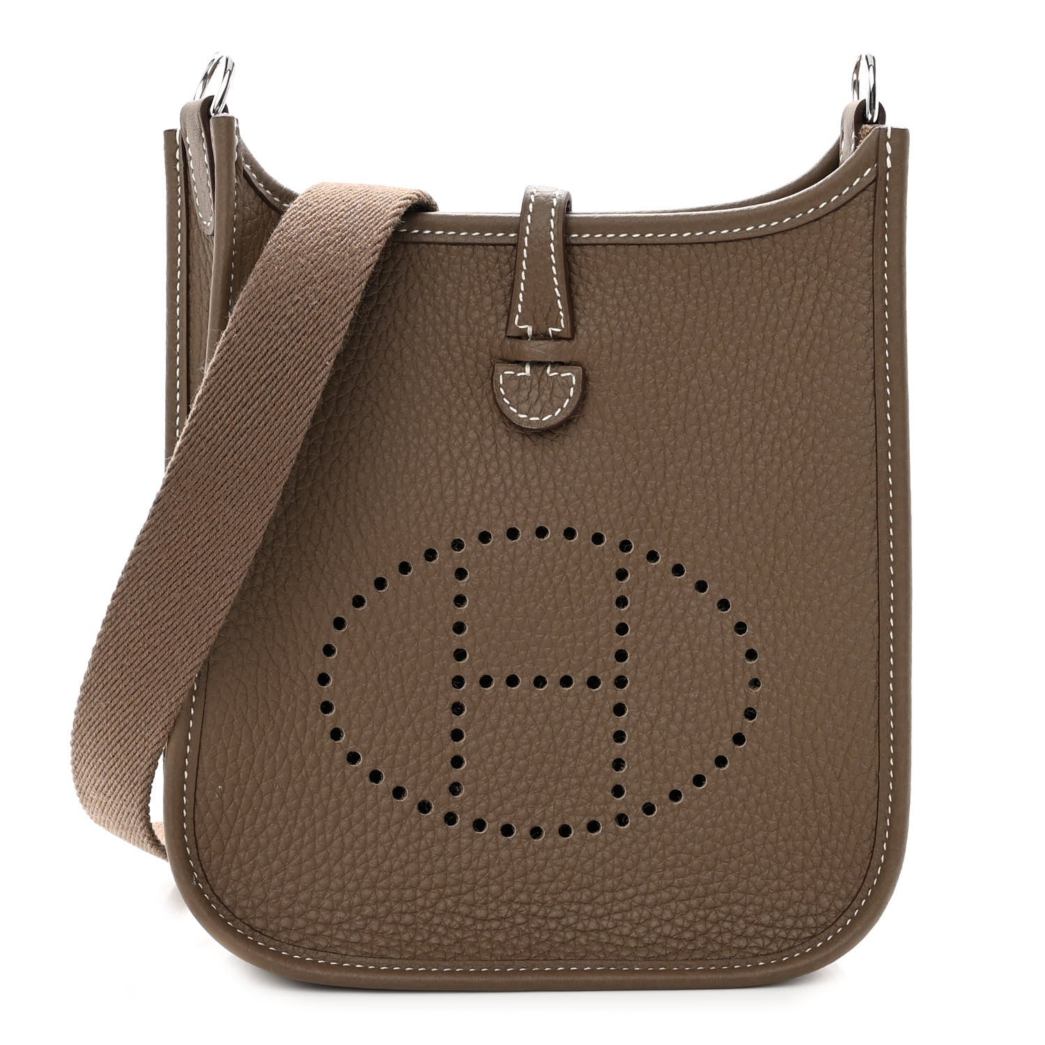 Hermes Taurillon Clemence Evelyne TPM Etoupe 1 of 11
