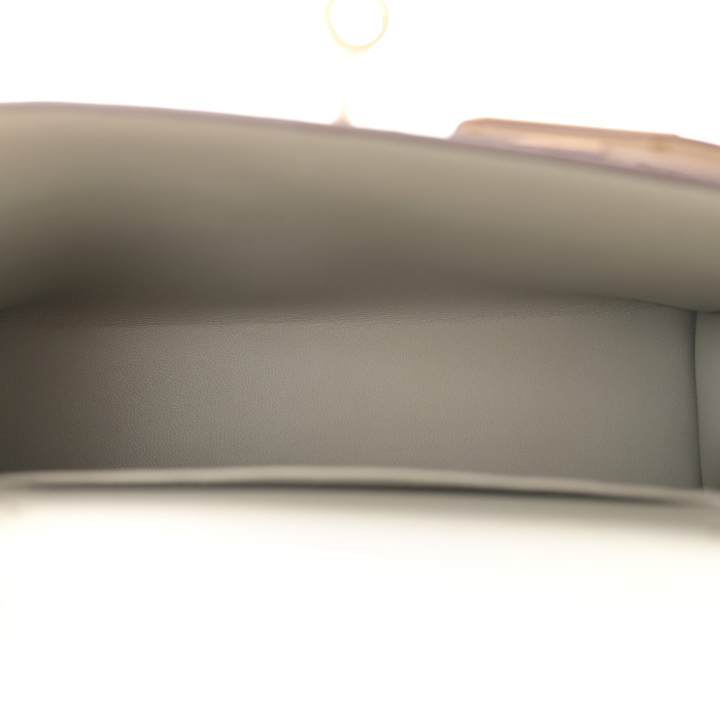 Chevre Mysore Horseshoe Mini Kelly Sellier 20 Gris Tourterelle Gris Perle