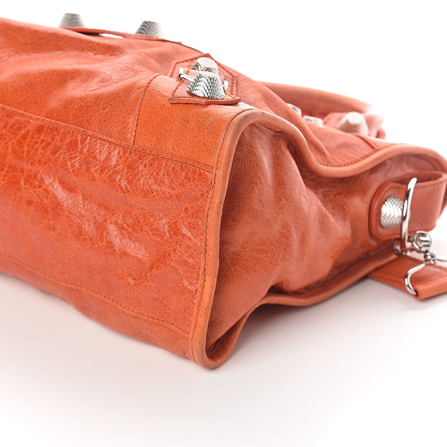 Balenciaga Agneau Giant 21 Silver Hardware City Mandarine 8 of 8