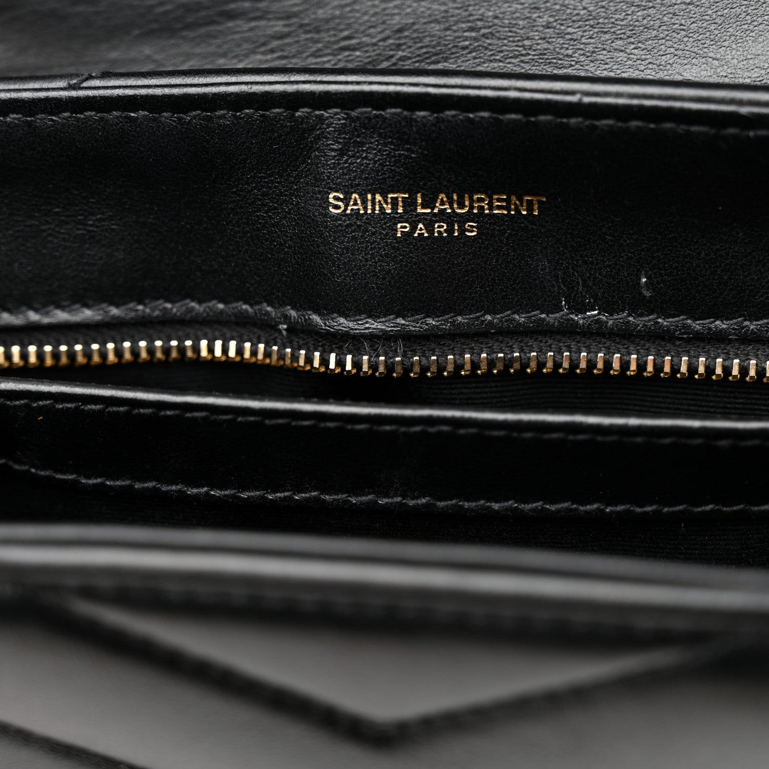 Saint Laurent Calfskin Y Quilted Monogram Toy Loulou Crossbody Bag Black 12 of 15