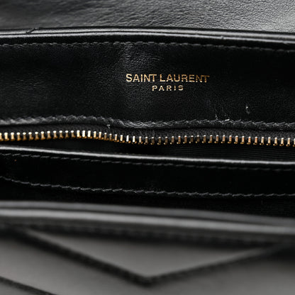 Saint Laurent Calfskin Y Quilted Monogram Toy Loulou Crossbody Bag Black 12 of 15