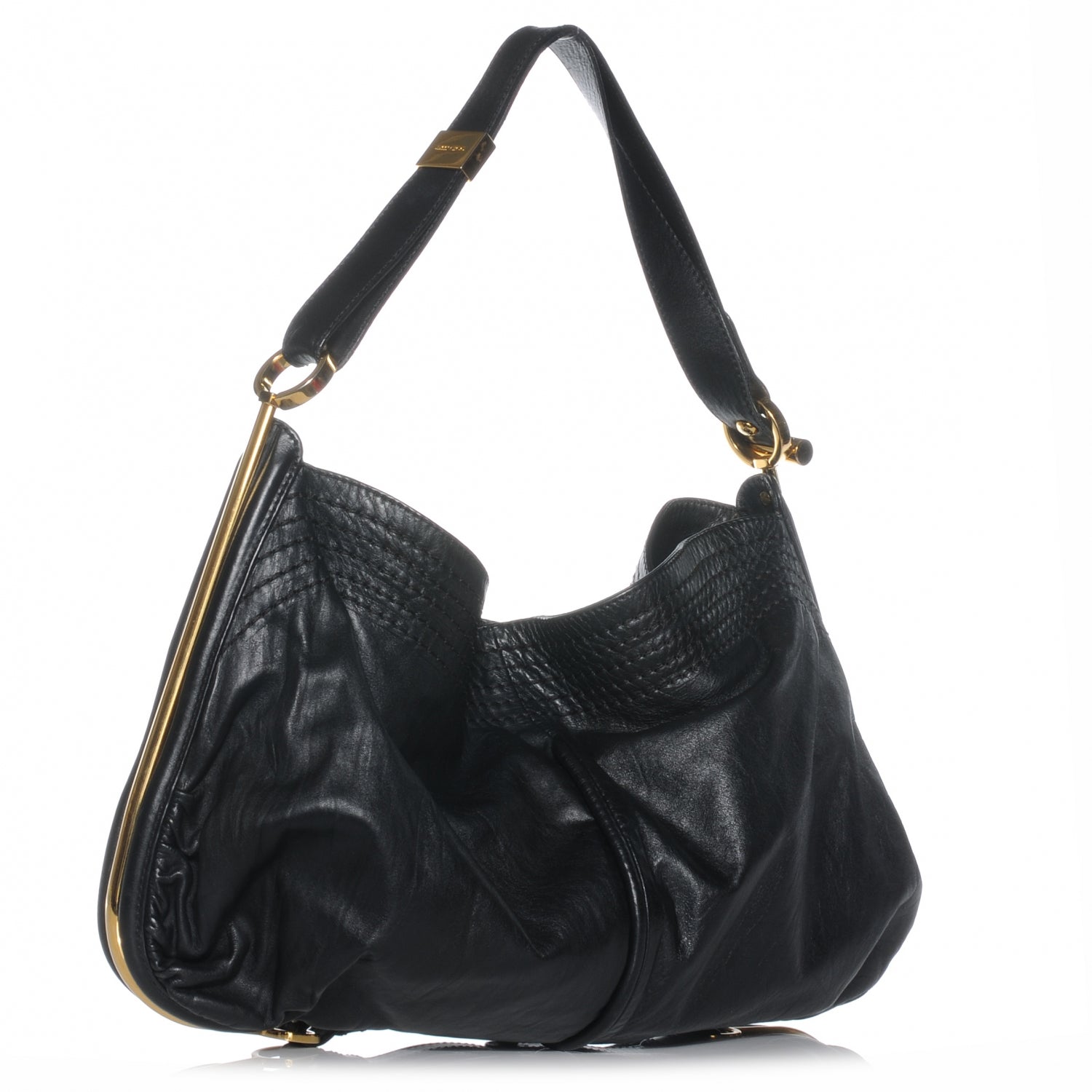 Jimmy Choo Leather Ayse Shoulder Bag Black 3 of 8