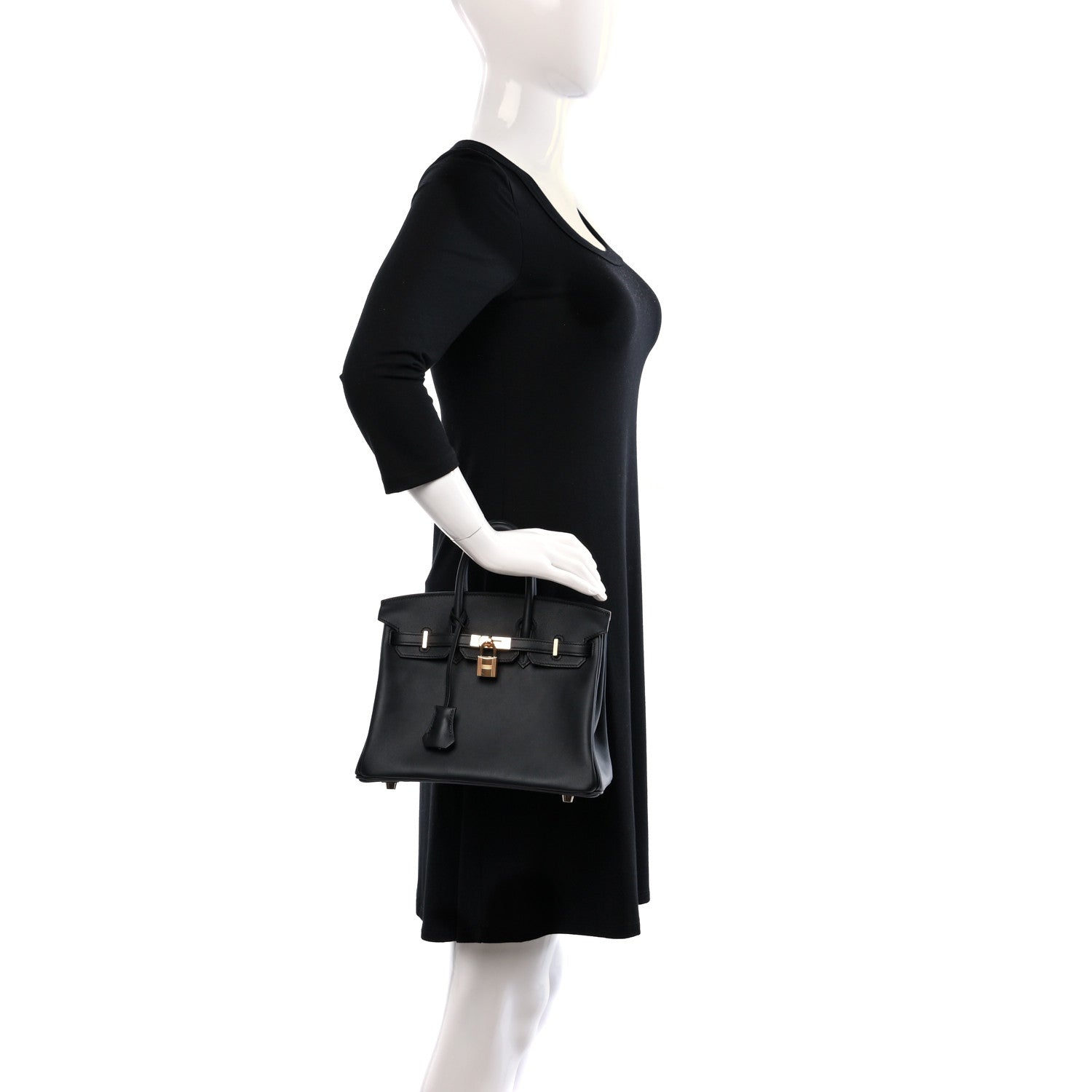 Hermes Swift Birkin 25 Black 3 of 10