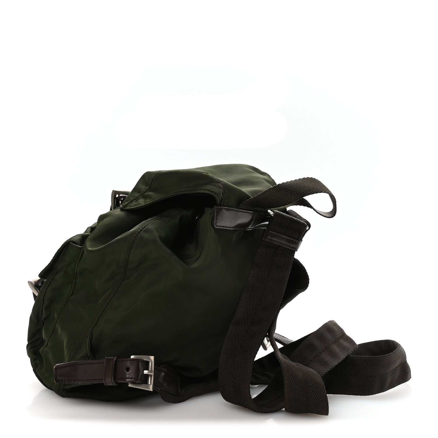 Prada Nylon Vela Small Backpack Dark Green 3 of 10