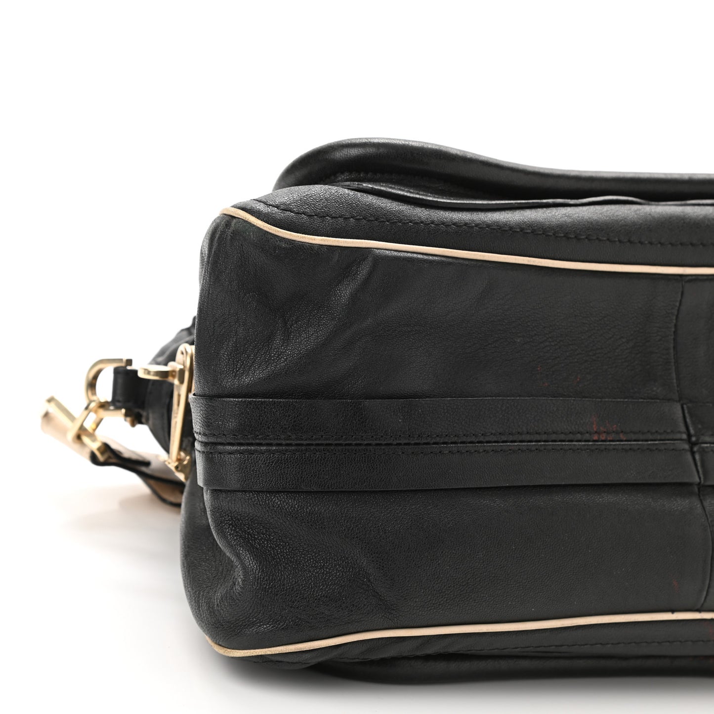 Calfskin Medium Military Paraty Black