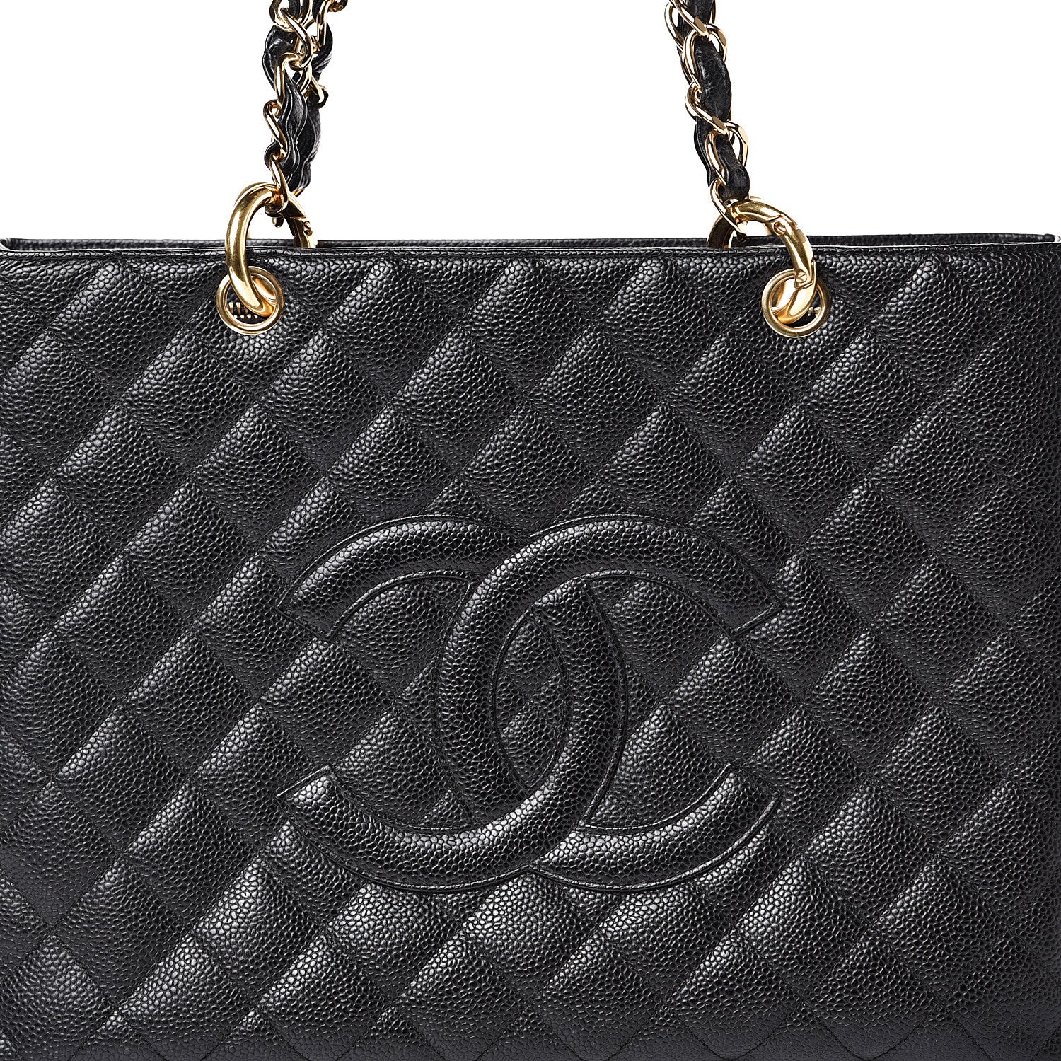 Chanel Caviar Quilted Grand Shopping Tote GST Black 7 of 13