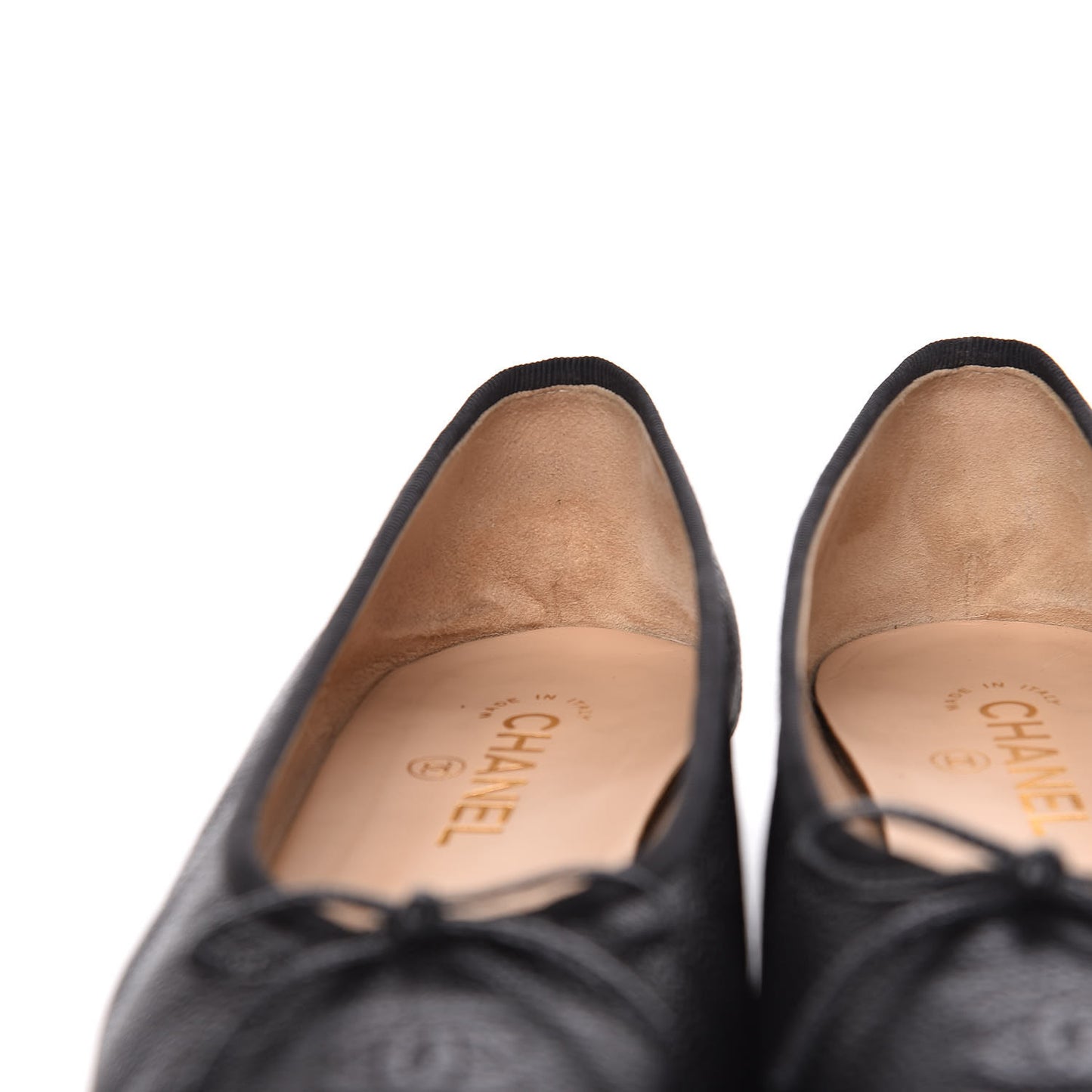 Caviar CC Cap Toe Ballerina Flats 42 Black
