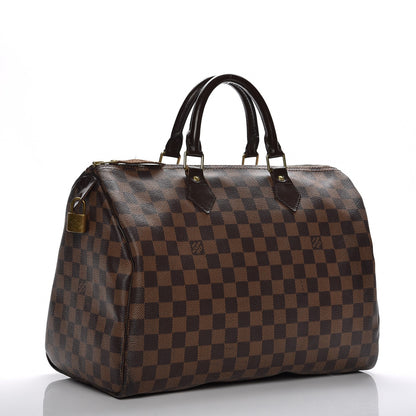 Louis Vuitton Damier Ebene Speedy 35 3 of 13