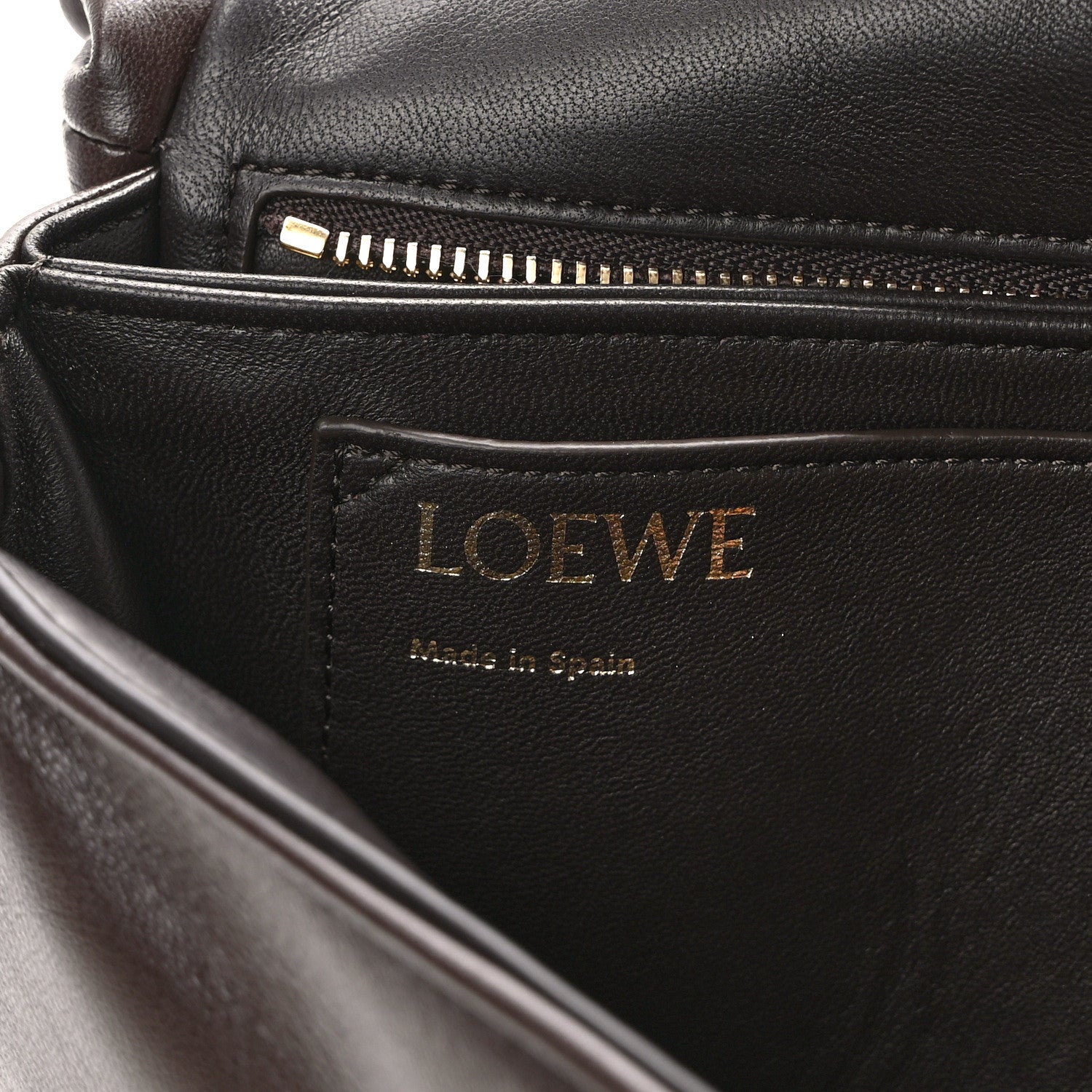 Loewe Lambskin Goya Puffer Bag Dark Chocolate 6 of 8