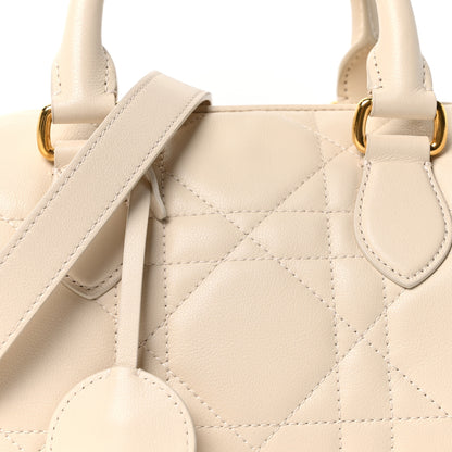 Christian Dior Calfskin Macrocannage Groove 20 Bag Dusty Ivory 8 of 10