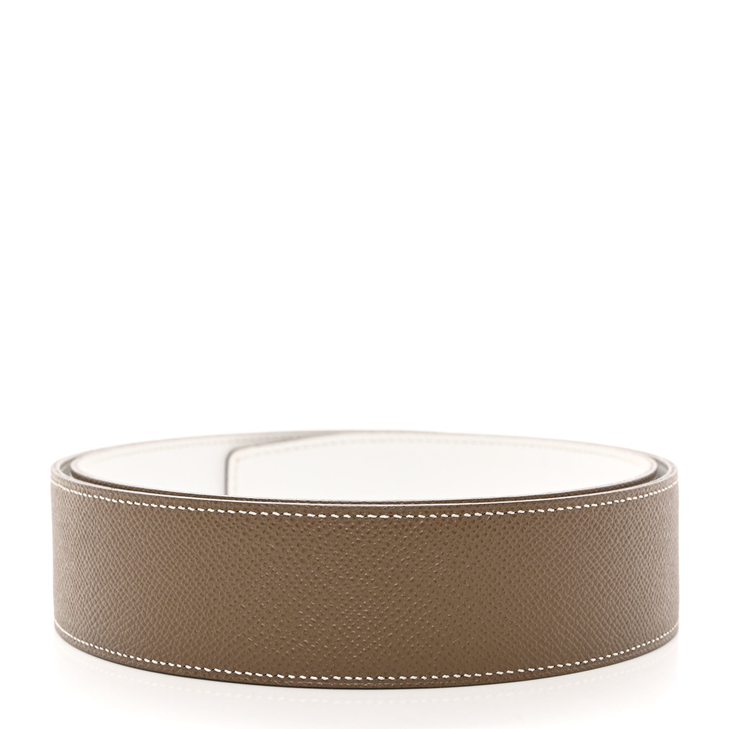 Epsom 42mm Belt Strap 90 White Etoupe