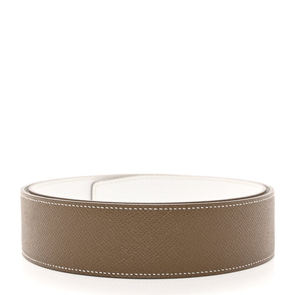 Hermes Epsom 42mm Belt Strap 90 White Etoupe 3 of 9