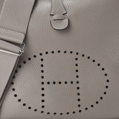 Hermes Taurillon Clemence Evelyne III PM Gris Tourterelle 10 of 11