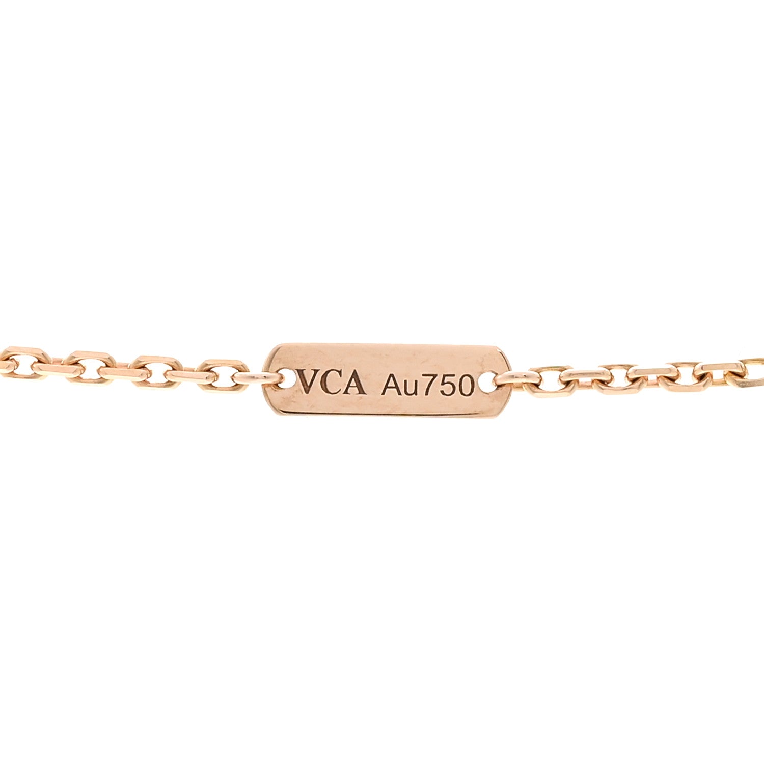 Van Cleef & Arpels 18K Rose Gold Diamond Mother of Pearl Two Butterfly Pendant Necklace 5 of 6
