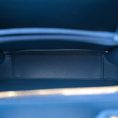Chanel Caviar Quilted Medium CC Filigree Vanity Case Dark Blue 5 of 11