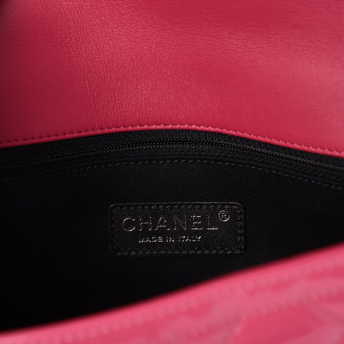 Patent Quilted Large Coco Shine Flap Pink