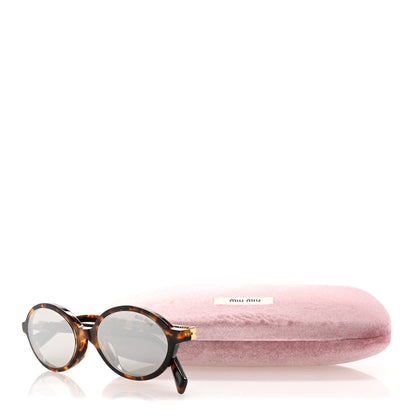 Miu Miu Acetate Oval Regard Sunglasses SMU04Z Tortoise 9 of 9