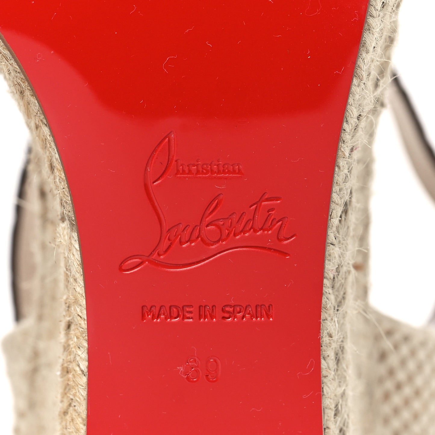 Calfskin Crocodile Embossed Amelia 90 Espadrille Wedges 39 Brown