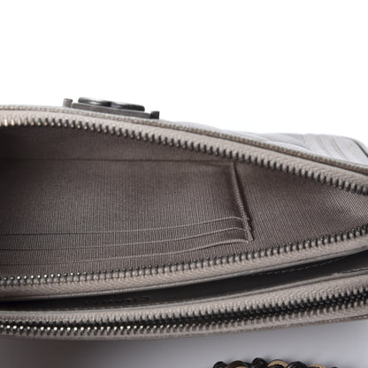 Chanel Metallic Caviar Quilted Small Boy Clutch With Chain Copper 5 of 11